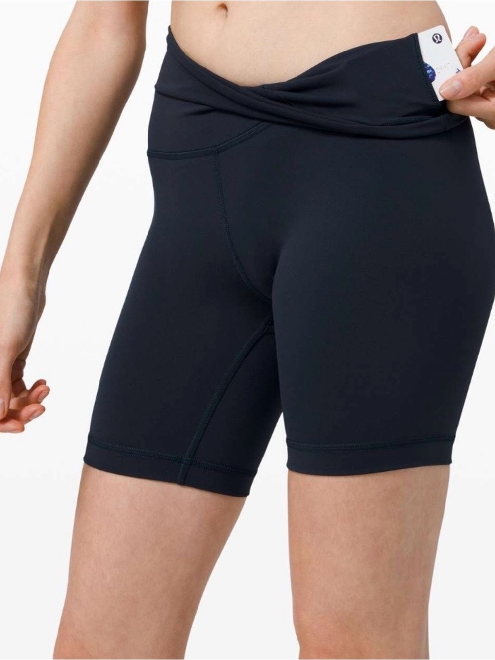 2020 Lululemon Wunder Train High-Rise Short 6” True Navy Everlux Size 10 - Picture 4 of 8